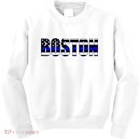 Protect And Serve In Boston Police Flag Pd Kids Sweatshirt thumb 0