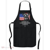Proud American Staffordshire Terrier Dad American Flag Dog Apron thumb 0
