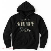 Proud Army Sister Camouflage Army Sister Hoodie thumb 0