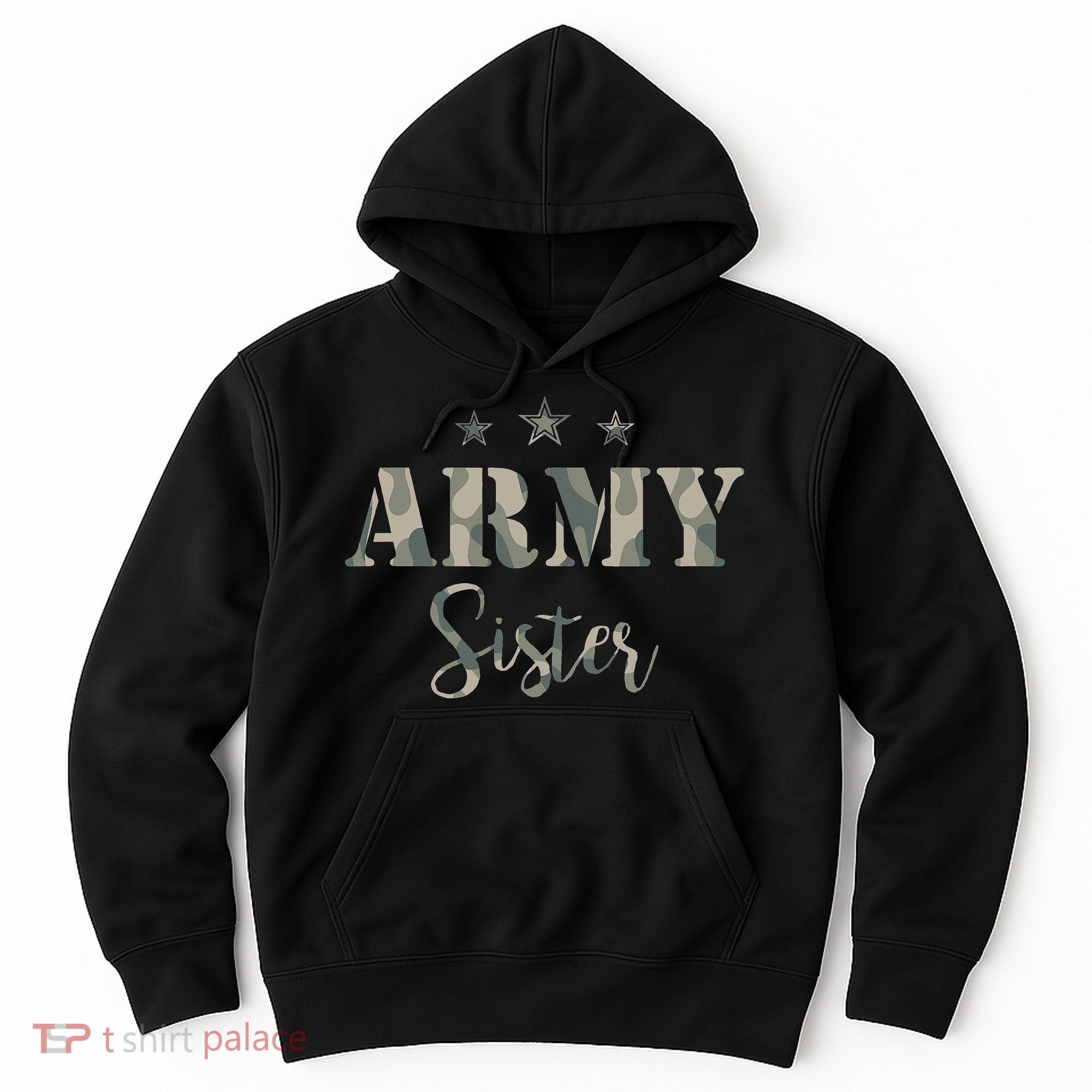Proud Army Sister Camouflage Army Sister Hoodie