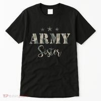 Proud Army Sister Camouflage Army Sister Tall T-Shirt thumb 0