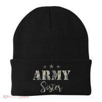 Proud Army Sister Camouflage Army Sister Beanie thumb 0