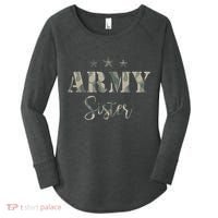 Proud Army Sister Camouflage Army Sister Women's Perfect Tri Tunic Long Sleeve Shirt thumb 0