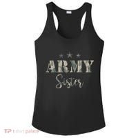 Proud Army Sister Camouflage Army Sister Ladies PosiCharge Competitor Racerback Tank thumb 0