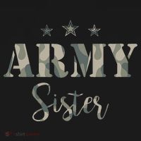 Proud Army Sister Camouflage Army Sister Mousepad thumb 1