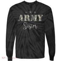 Proud Army Sister Camouflage Army Sister Tie-Dye Long Sleeve Shirt thumb 0