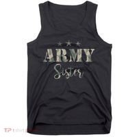 Proud Army Sister Camouflage Army Sister Tank Top thumb 0