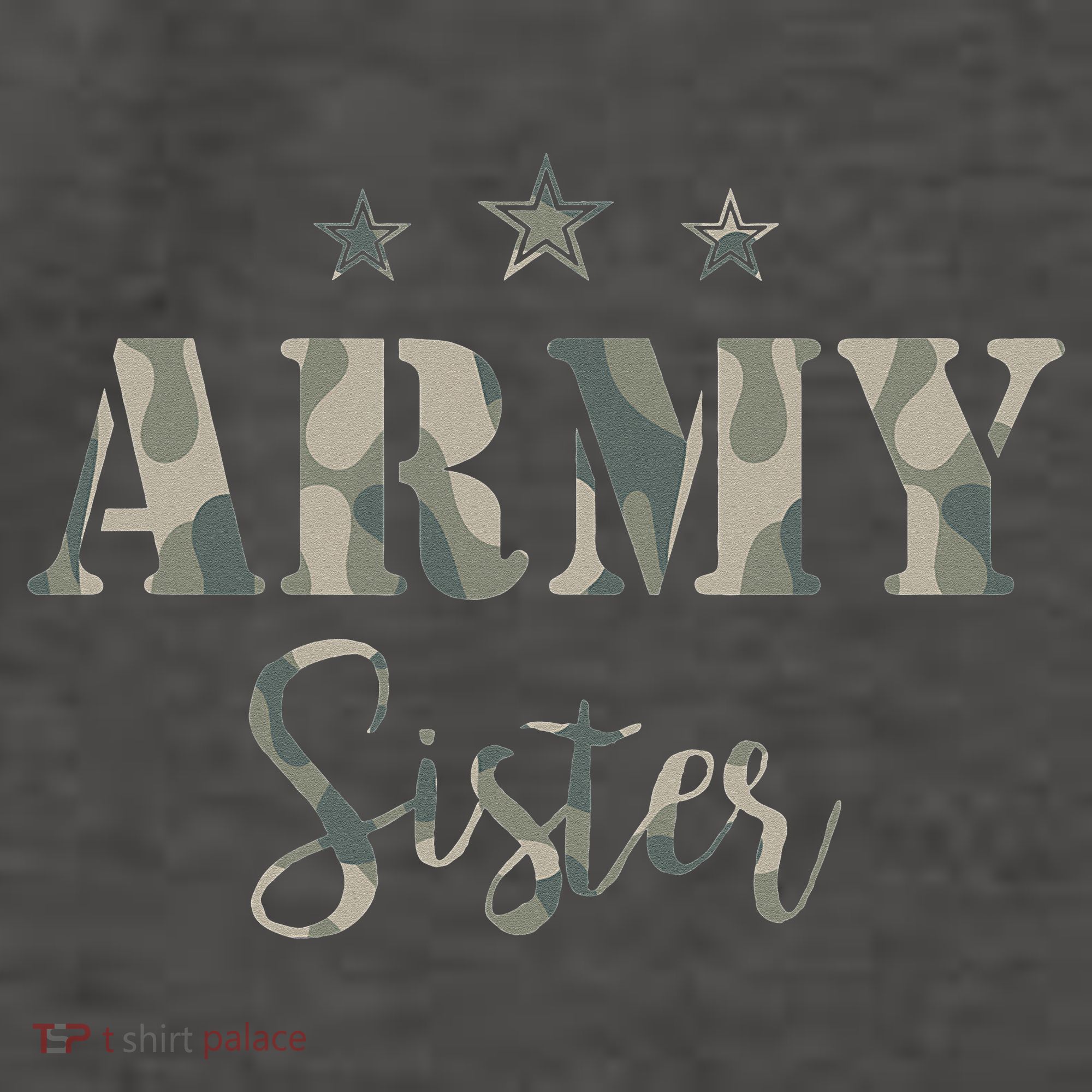 Proud Army Sister Camouflage Army Sister Vector Backpack