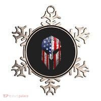Patriotic American Spartan Warrior Usa Flag Helmet Ornament thumb 0