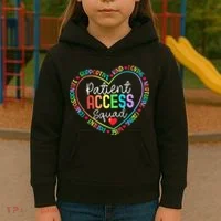 Patient Access Squad Specialist Rainbow Appreciation Kids Hoodie thumb 3