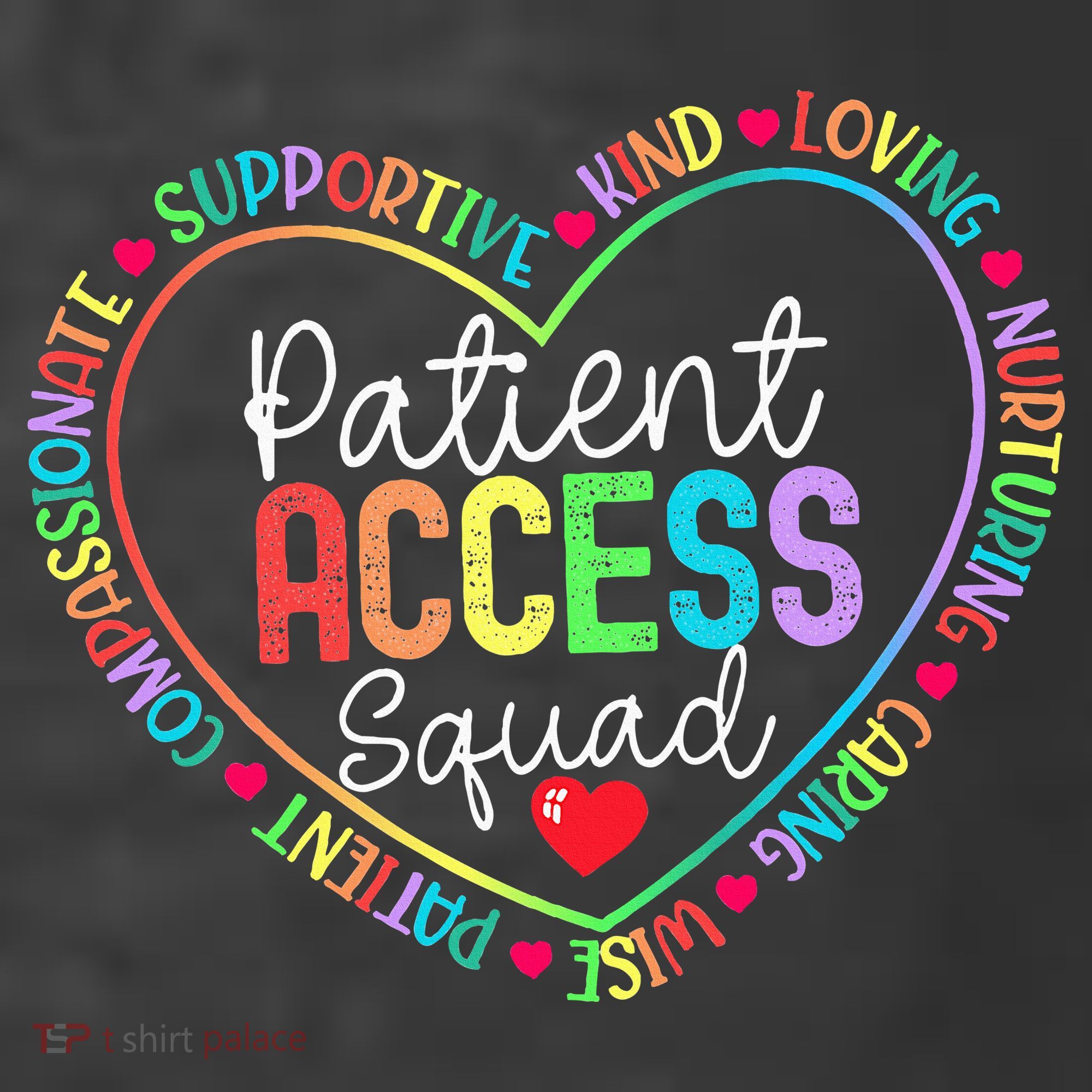Patient Access Squad Specialist Rainbow Appreciation Kids T-Shirt