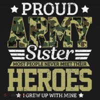 Proud Army Sister Military Soldier Brother Pride Gift Apron thumb 3