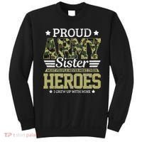Proud Army Sister Military Soldier Brother Pride Gift Sweatshirt thumb 0
