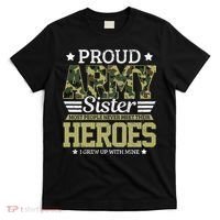 Proud Army Sister Military Soldier Brother Pride Gift T-Shirt thumb 0