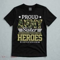 Proud Army Sister Military Soldier Brother Pride Gift T-Shirt thumb 5