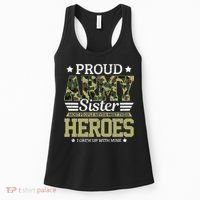 Proud Army Sister Military Soldier Brother Pride Gift Women's Tank Top thumb 0