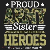 Proud Army Sister Military Soldier Brother Pride Gift Hat thumb 2