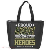 Proud Army Sister Military Soldier Brother Pride Gift Tote Bag thumb 0