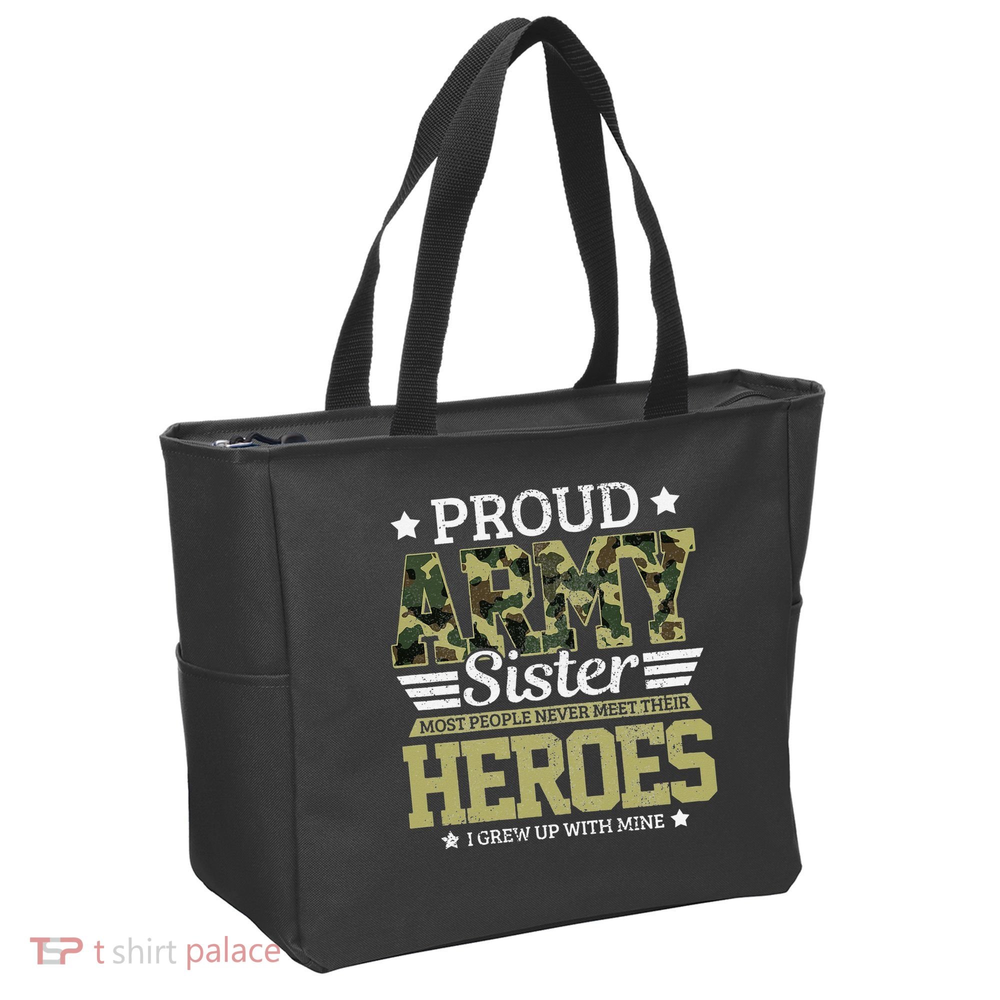 Proud Army Sister Military Soldier Brother Pride Gift Tote Bag