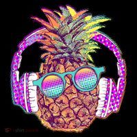 Pop Art Summer Time Headphones Pineapple Bucket Hat thumb 4