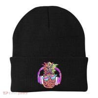 Pop Art Summer Time Headphones Pineapple Beanie thumb 0