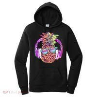 Pop Art Summer Time Headphones Pineapple Women's Hoodie thumb 0