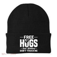 Pro Anti Social Free Hugs Just Kidding Dont Touch Me Beanie thumb 0