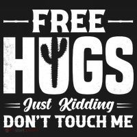 Pro Anti Social Free Hugs Just Kidding Dont Touch Me Tank Top thumb 6