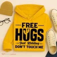 Pro Anti Social Free Hugs Just Kidding Dont Touch Me Hoodie thumb 4