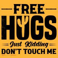 Pro Anti Social Free Hugs Just Kidding Dont Touch Me Mousepad thumb 1
