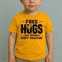 Pro Anti Social Free Hugs Just Kidding Dont Touch Me Toddler T-Shirt thumb 2