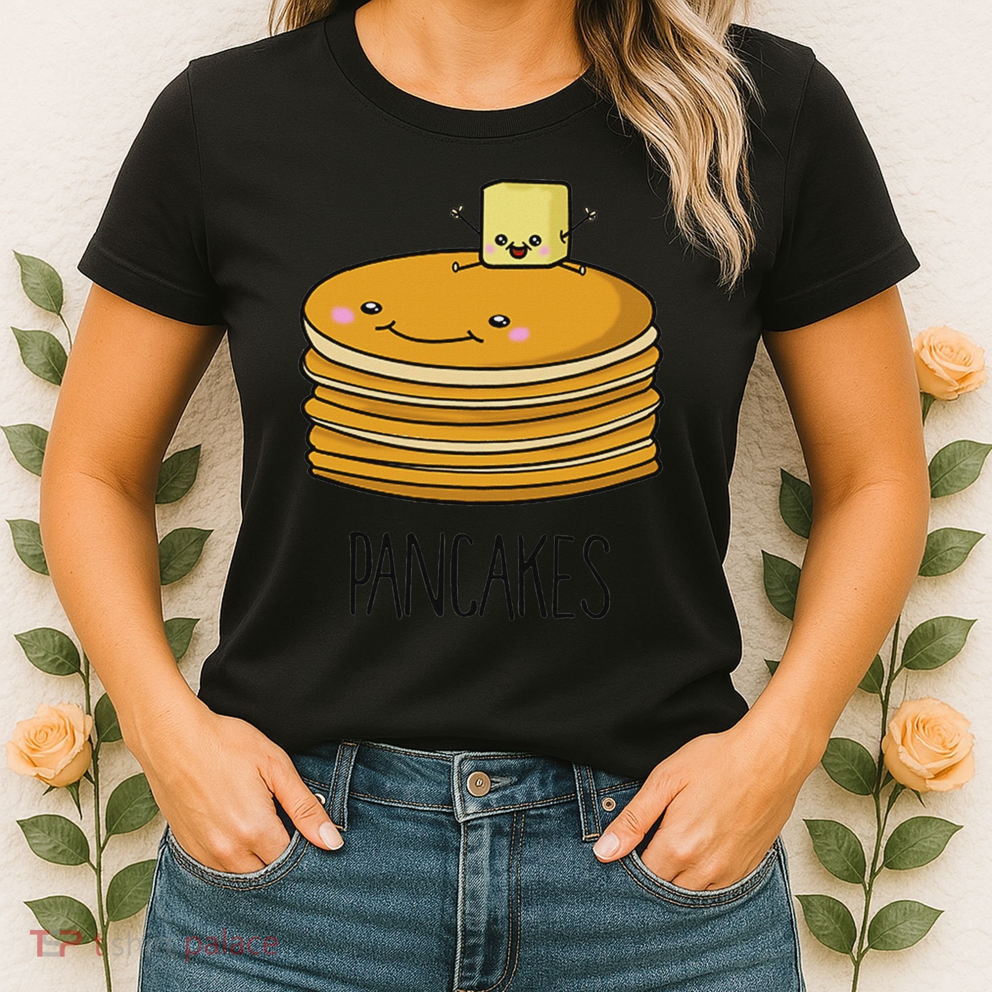 Pancakes And Syrup Cute Kawaii Cute Bff S Women's T-Shirt