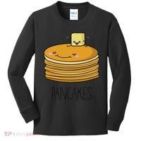 Pancakes And Syrup Cute Kawaii Cute Bff S Kids Long Sleeve Shirt thumb 0