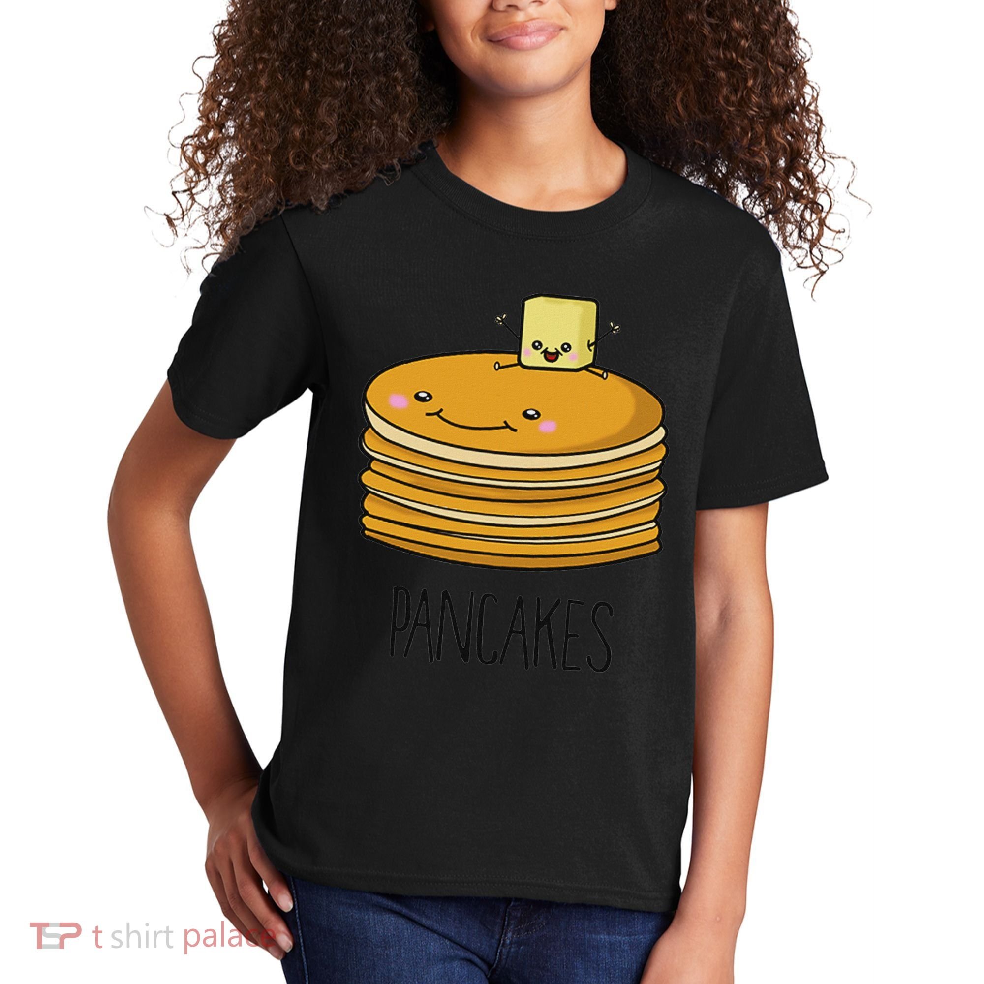 Pancakes And Syrup Cute Kawaii Cute Bff S Kids T-Shirt