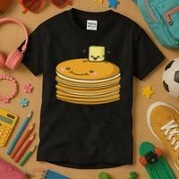 Pancakes And Syrup Cute Kawaii Cute Bff S Kids T-Shirt thumb 3