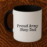 Proud Army Step Dad Gift Coffee Mug thumb 2