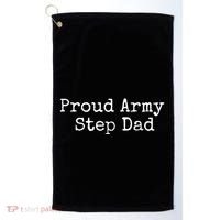 Proud Army Step Dad Gift Golf Towel thumb 0