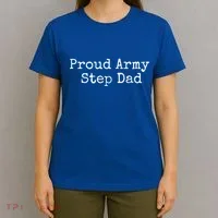 Proud Army Step Dad Gift T-Shirt thumb 4