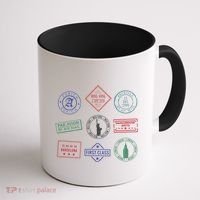 Passport Stamps Travel Coffee Mug thumb 1
