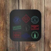 Passport Stamps Travel Coaster thumb 0