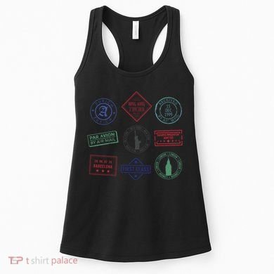 Passport Stamps Travel Women's Tank Top