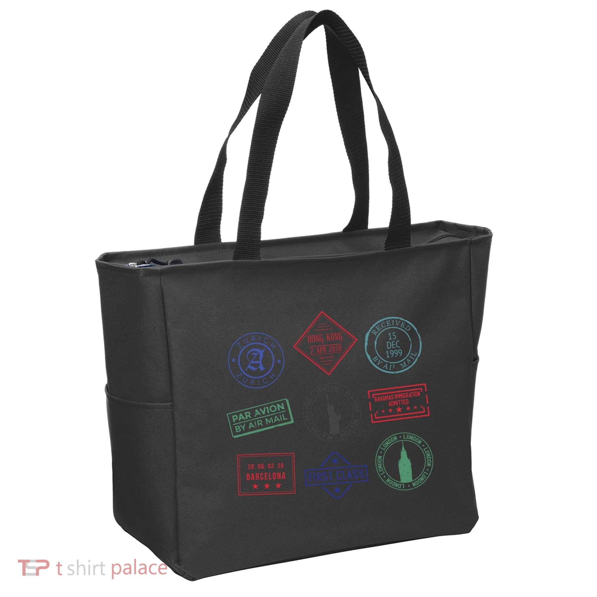 Passport Stamps Travel Tote Bag