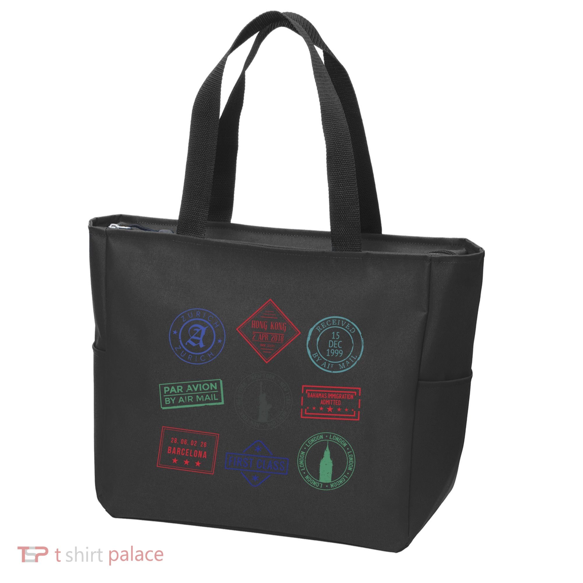 Passport Stamps Travel Tote Bag