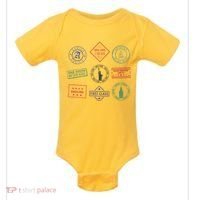 Passport Stamps Travel Baby Bodysuit thumb 0