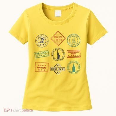 Passport Stamps Travel Women's T-Shirt