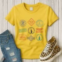 Passport Stamps Travel Women's T-Shirt thumb 3