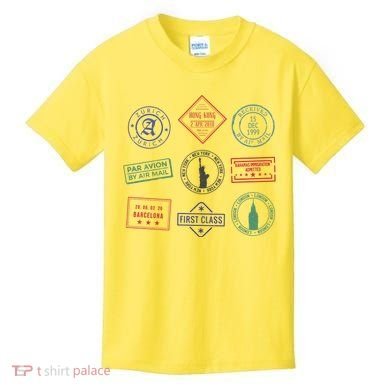 Passport Stamps Travel Kids T-Shirt