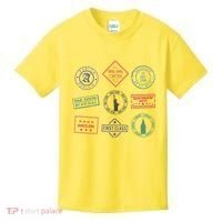 Passport Stamps Travel Kids T-Shirt thumb 0