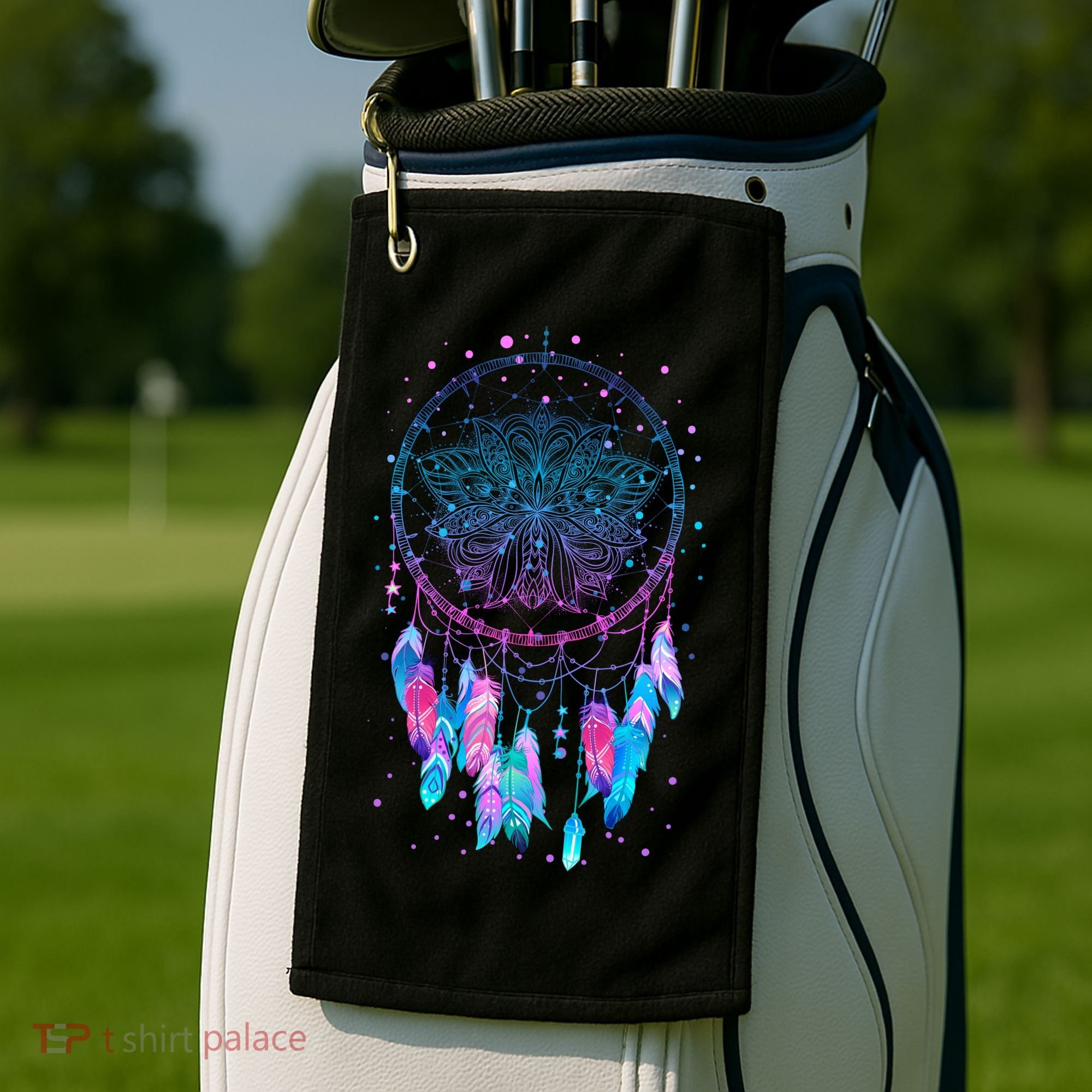 Pastel Dream Catcher Golf Towel