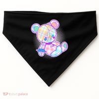 Pastel Kawaii Cute Goth Punk Teddy Bear USA-Made Doggie Bandana thumb 0